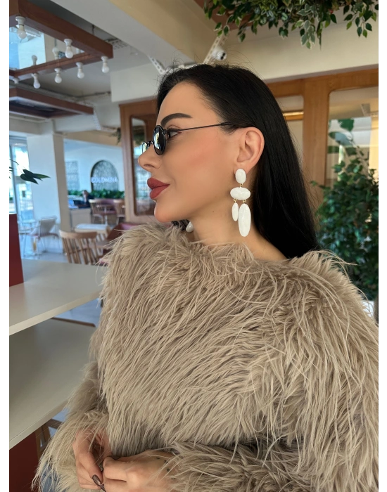 Beyaz Tasarım ZrA Küpe