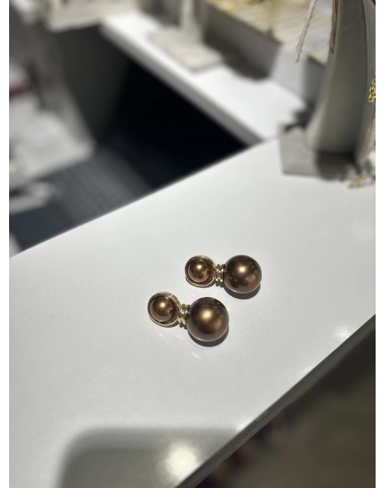 Tasarım ZrA Model Top Detay Küpe