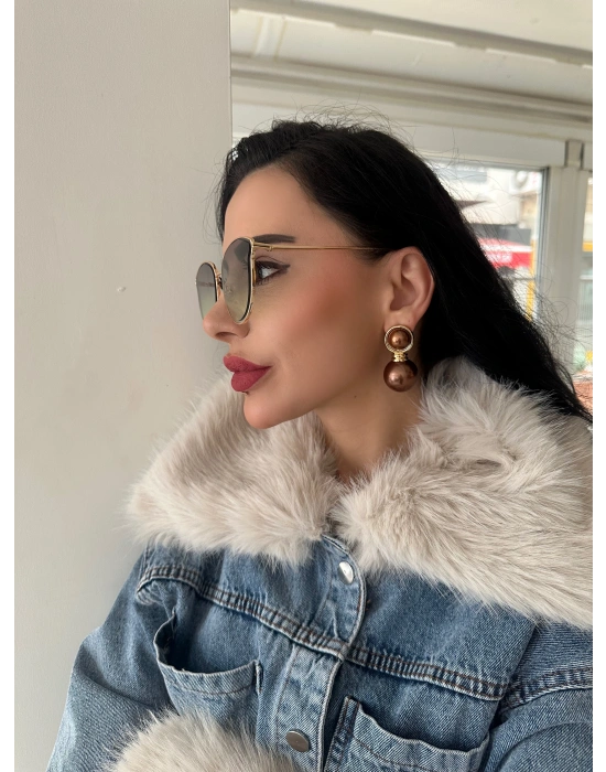 Tasarım ZrA Model Top Detay Küpe