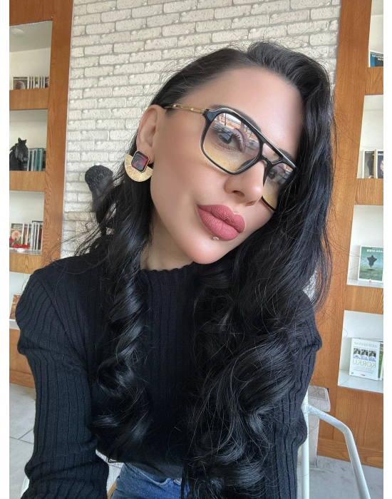 Kemik Model Plaka Küpe