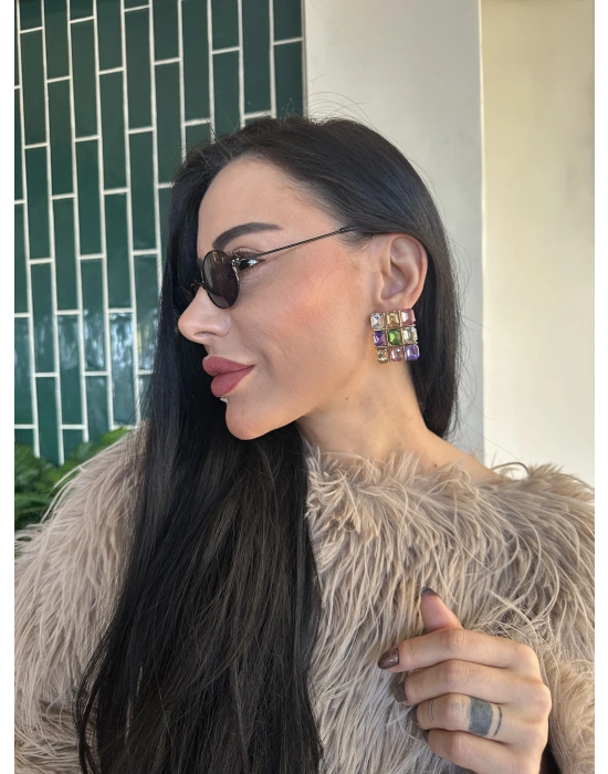 MNG Model Tasarım Taşlı Küpe