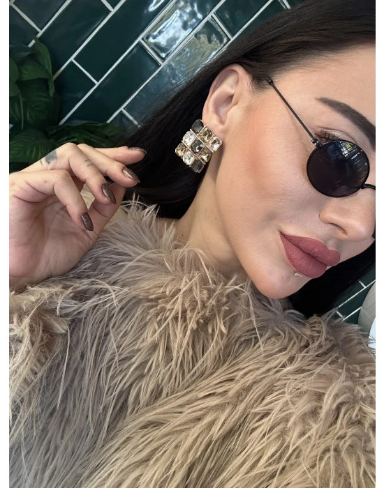 MNG Model Tasarım Taşlı Küpe