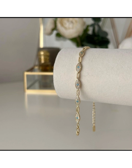 Altın Kaplama Göz Bileklik