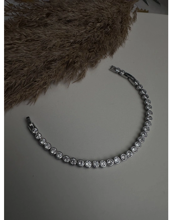 Silver Taşlı Bileklik Vip