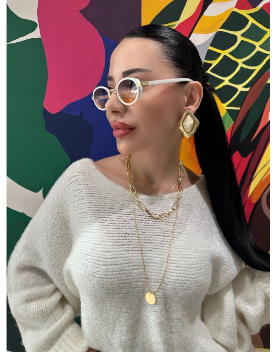 MNG Üçgen Kemik Küpe