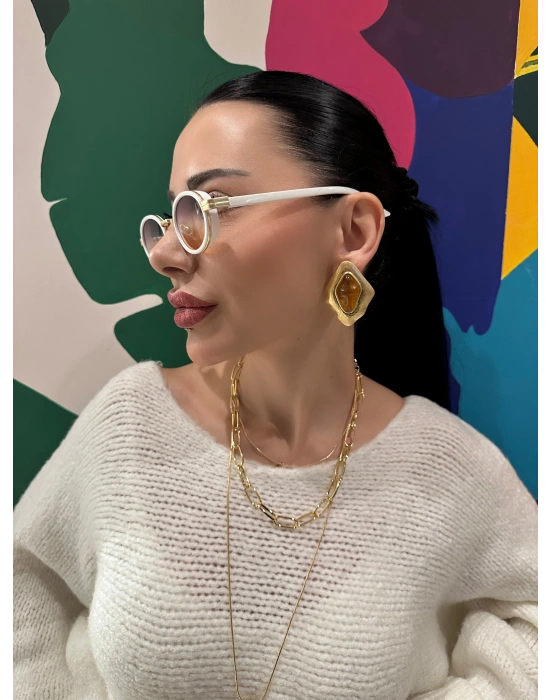 MNG Üçgen Kemik Küpe