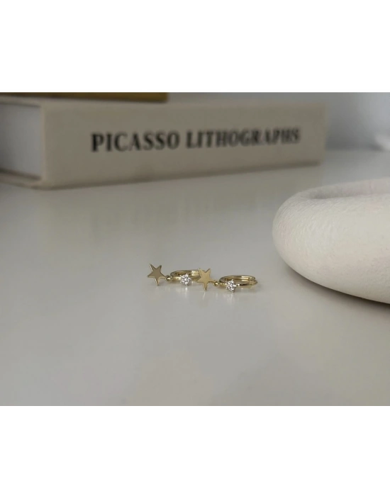 Yıldız Sallantılı Küpe