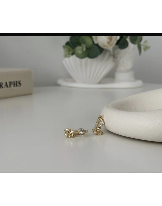 Taşlı Vip Seri Göçmen Küpe