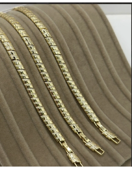 Altın Kaplama Taşlı ViP Bileklik