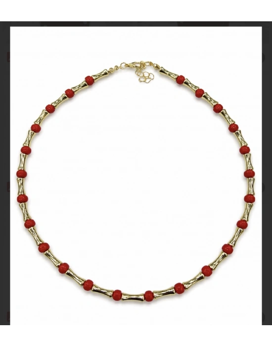 Kırmızı Boncuk Kolye