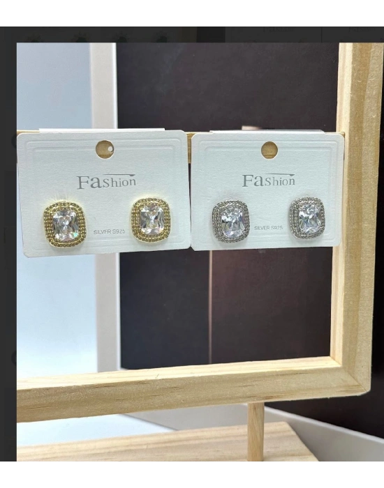 Özel Seri Kare Taşlı Baget Küpe