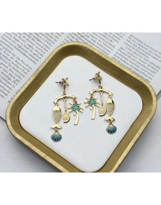 Tasarım Balık Figür Küpe