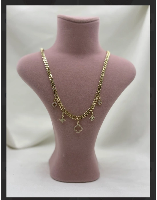 Altın Kaplama Figür Detaylı Tasarım Kolye 2