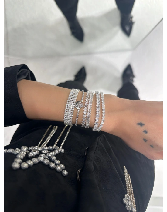 Altın Kaplama Kare Taş Su Yolu Bileklik