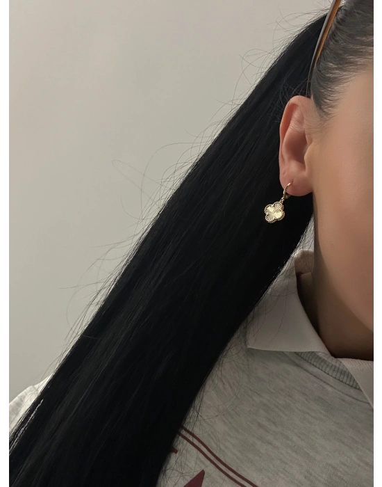 Altın Kaplama Sallantılı Van Cleff Küpe