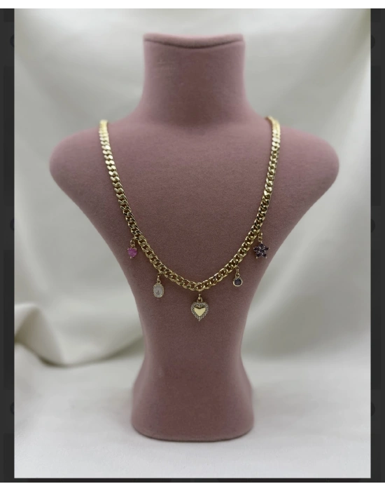 Altın Kaplama Tasarım Figür Kolye