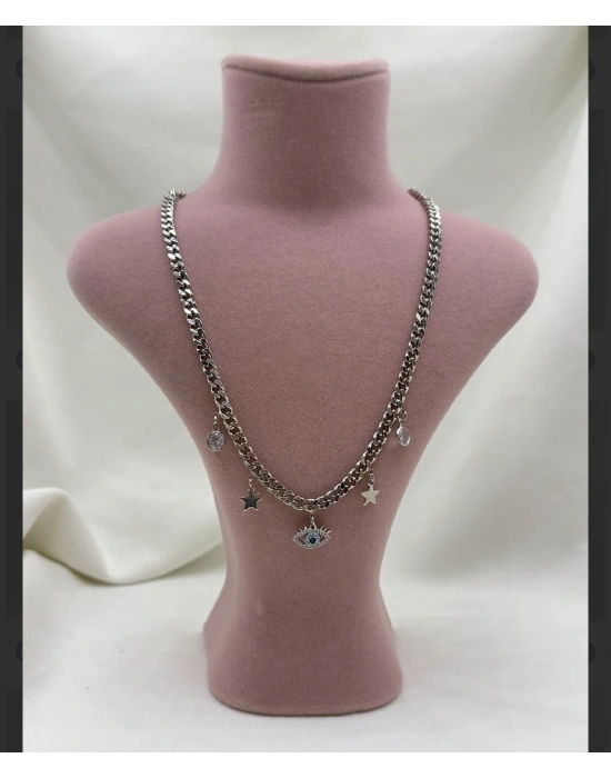 Altın Kaplama Tasarım Göz Figür Kolye