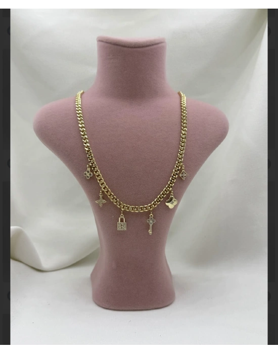 Altın Kaplama Tasarım Kolye 3