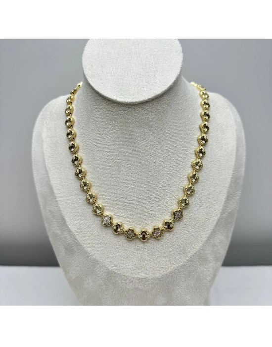 Altın Kaplama Taşlı Kolye