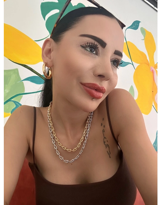 Altın Kaplama Tiff Kolye
