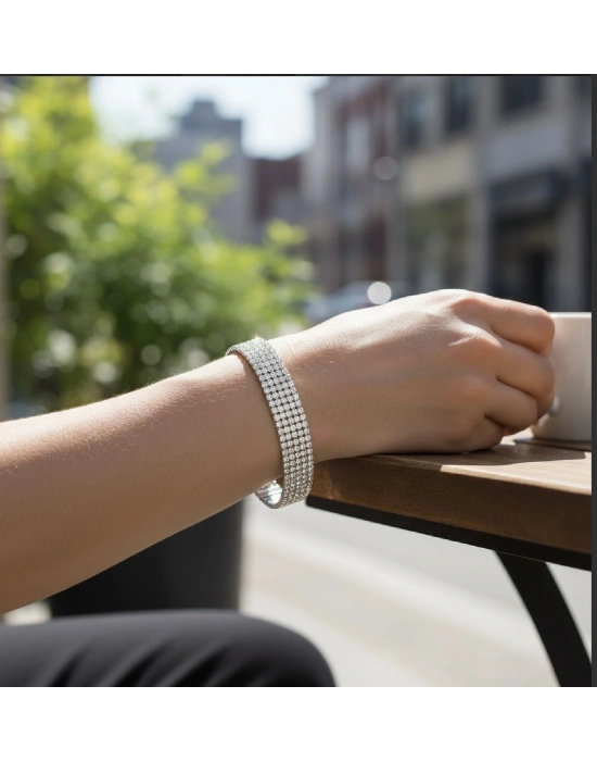 Beş Sıra Altın Kaplama Su Yolu Bileklik