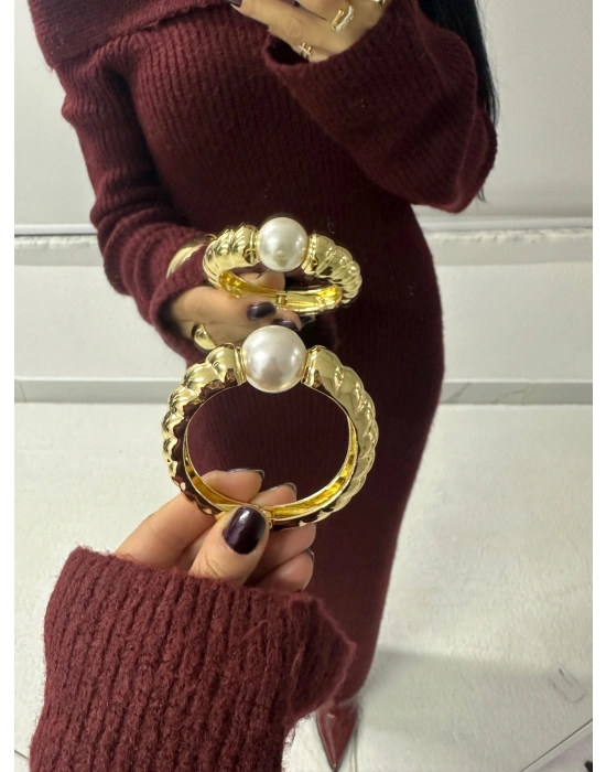 Burgu İnci Kelepçe Tasarım