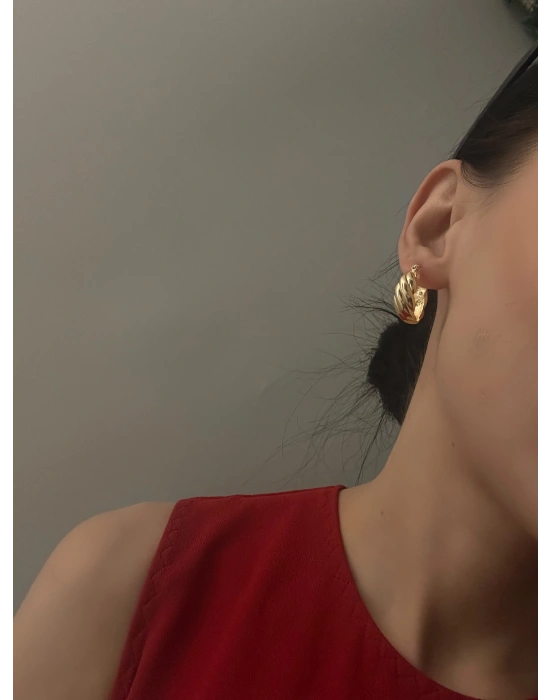 Burgu Model Vintage Halka Küpe