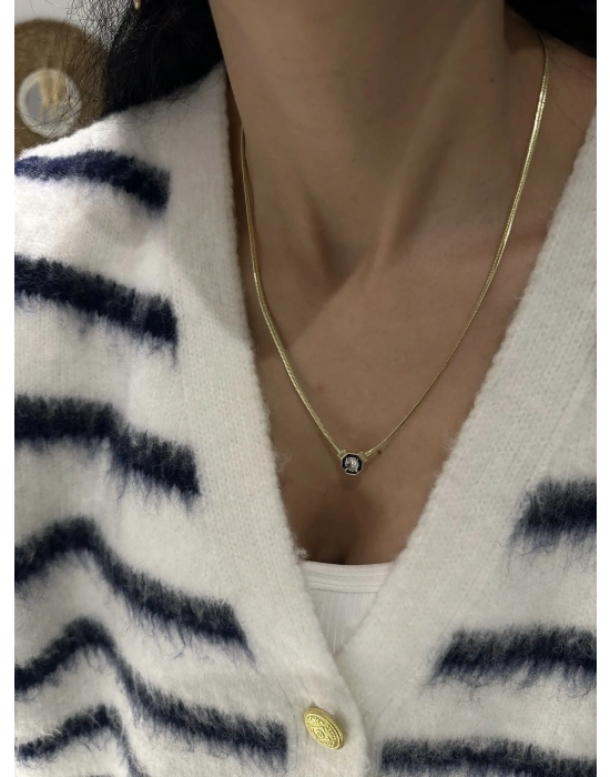 Çağla Kolye Altın Kaplama