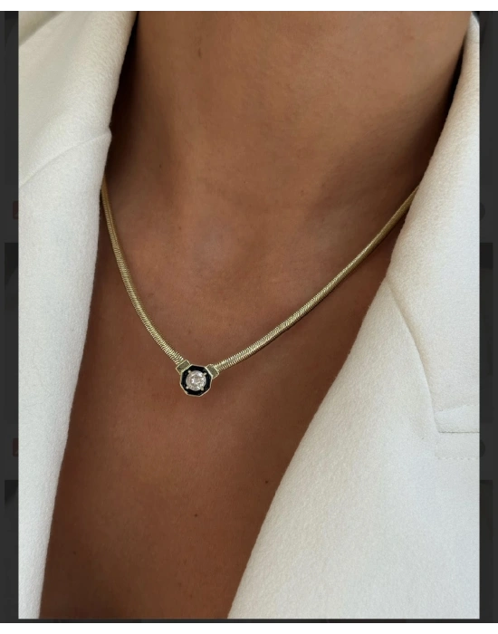 Çağla Kolye Altın Kaplama