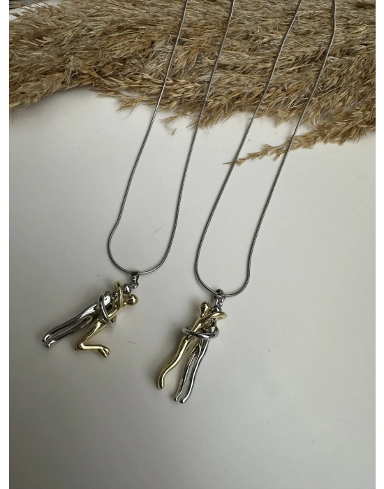 Çift Kolyesi Çelik