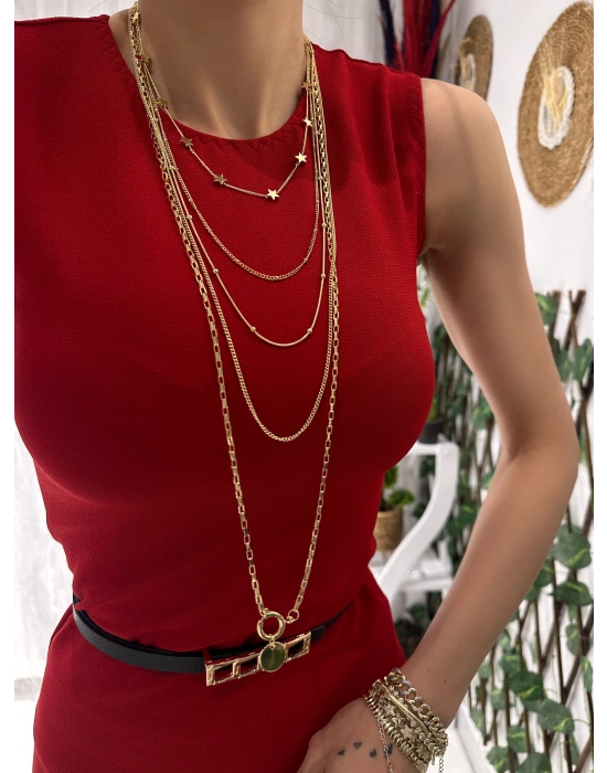 Çoklu Kombinli Tasarım Kolye