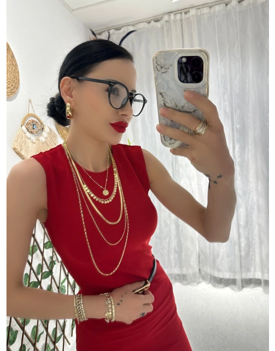 Çoklu Tasarım Kombinli Kolye