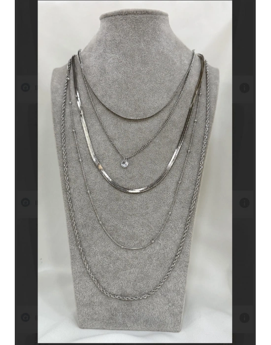 Çoklu Tasarım Kombinli Kolye