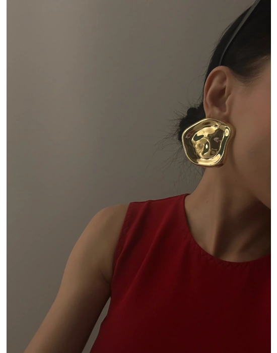 Ezme Plaka Tasarım Küpe