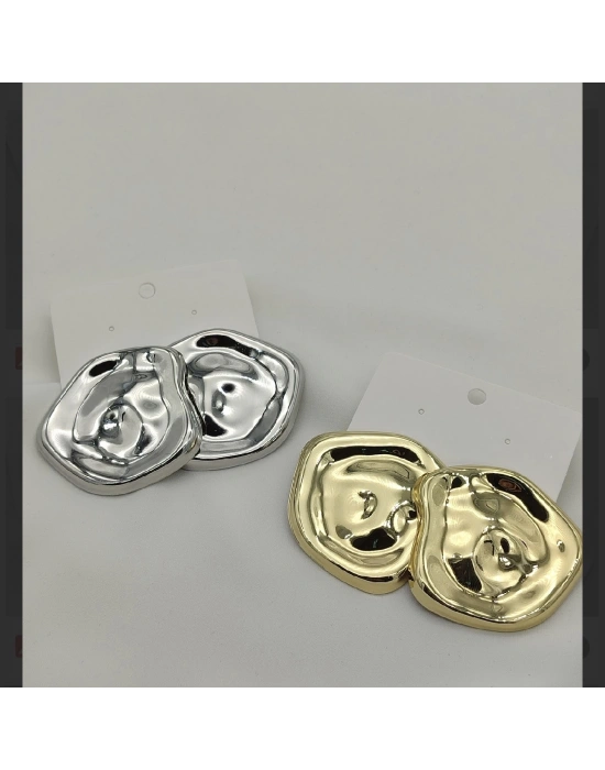 Ezme Plaka Tasarım Küpe