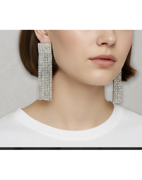 Full Taşlı Tasarım Küpe