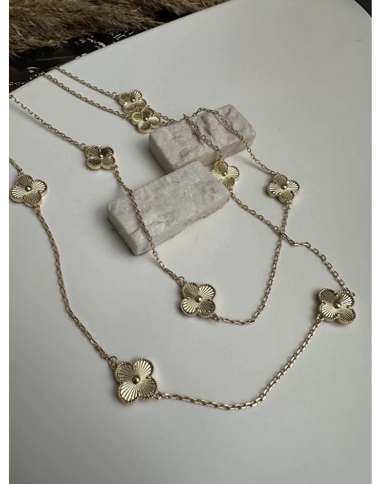 DÜZ  Van Cleff Kolye Uzun