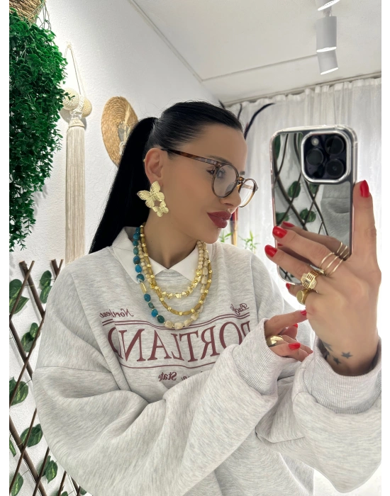 Hand Made Tasarım Boncuk Kolye