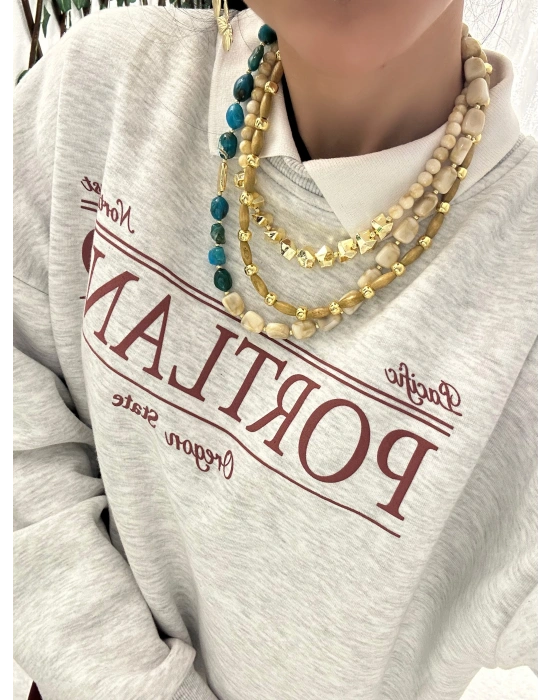 Hand Made Tasarım Boncuk Kolye