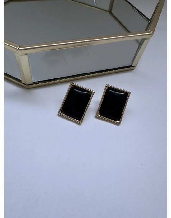 Kare Gold Detay MNG Küpe