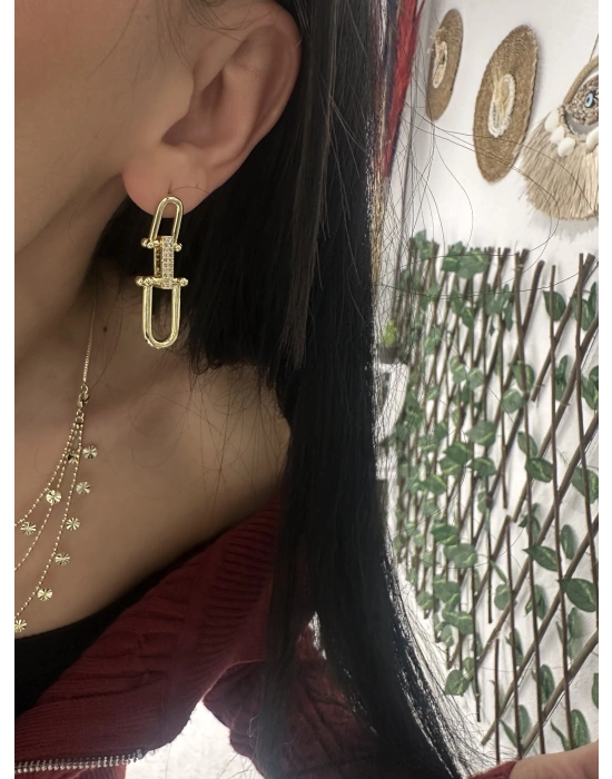 Marka Model Küpe Altın Kaplama