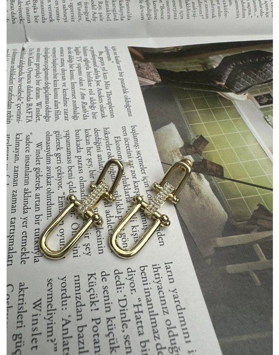 Marka Model Küpe Altın Kaplama