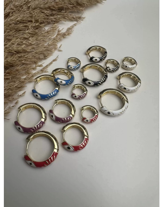 Nazarlı Set Küpe