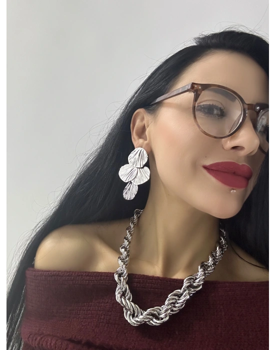 Plaka Tırtık Küpe Tasarım