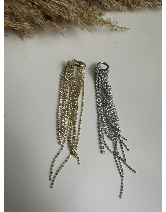 Taş Sallantılı Kıkırdak Küpe