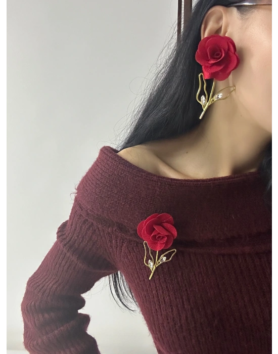 Tasarım Gül Model ZRA Küpe