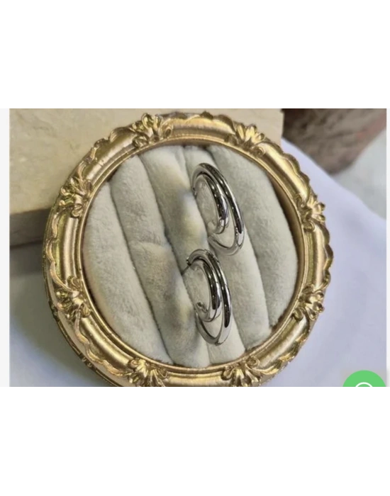 Tasarım Halka Küpe İkili