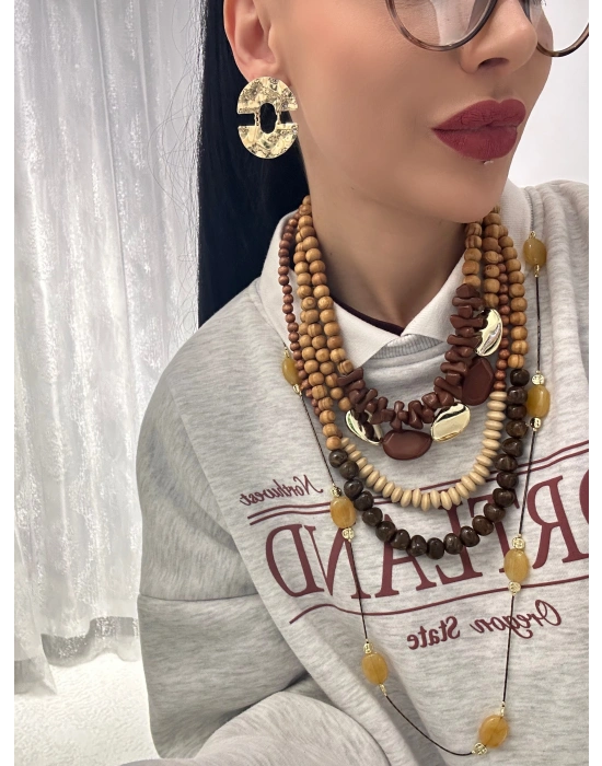 Tasarım Hand Made Çoklu Kolye