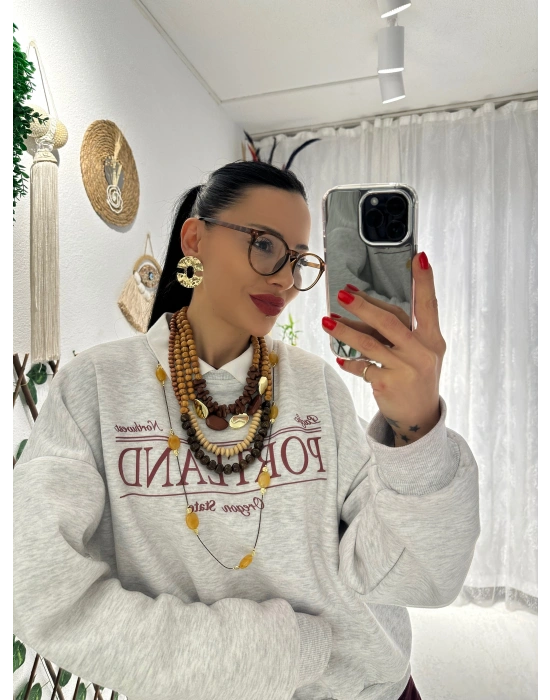 Tasarım Hand Made Çoklu Kolye