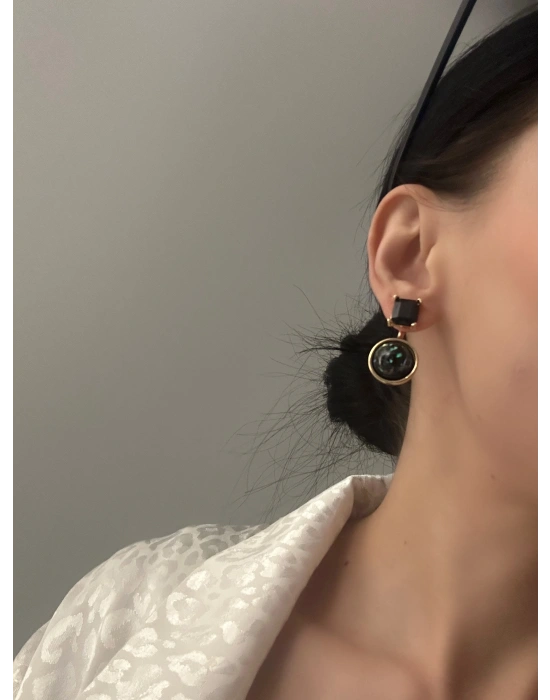 Tasarım Hareli MNG küpe